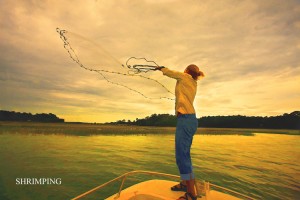 "Everything centers on the water." Shrimping by Marge Agin